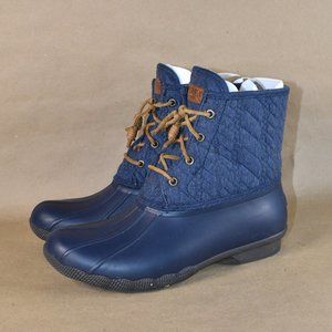 * SPERRY Saltwater Rope Embossed Duck Boot 8.5